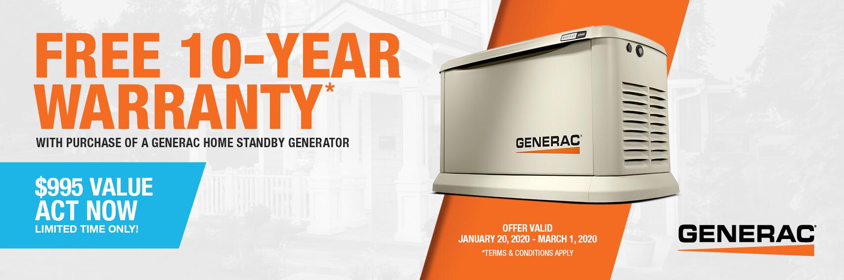 Homestandby Generator Deal | Warranty Offer | Generac Dealer | Palatine, IL